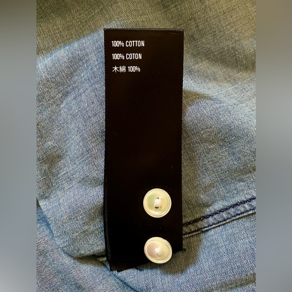 3x1 NYC Oversized Classic L/S Denim Shirt Sz XS *NWT* - Picture 7 of 10